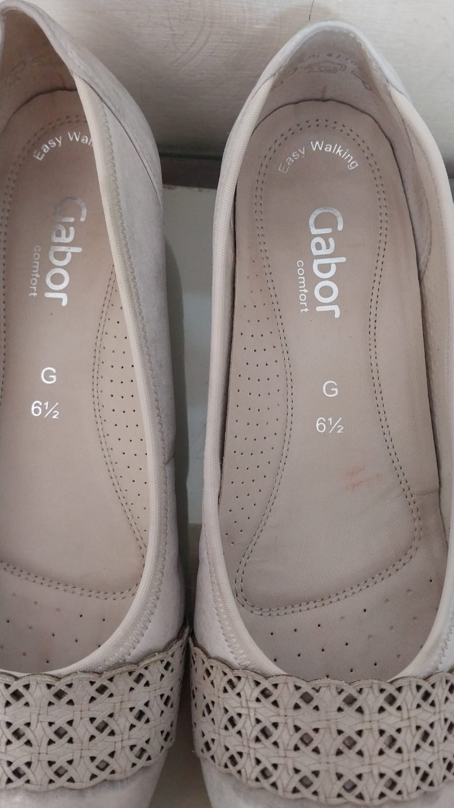 Premium Gabor Comfort Leather Ballerina Flats – Size UK 6.5 (G Fit)
