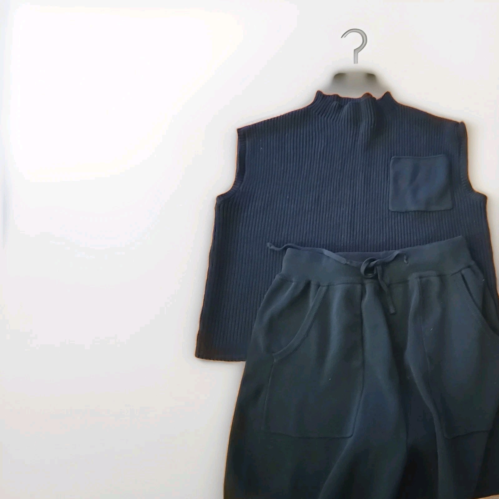 XS Capped Sleeve Sweater Short Set In Deep Green
