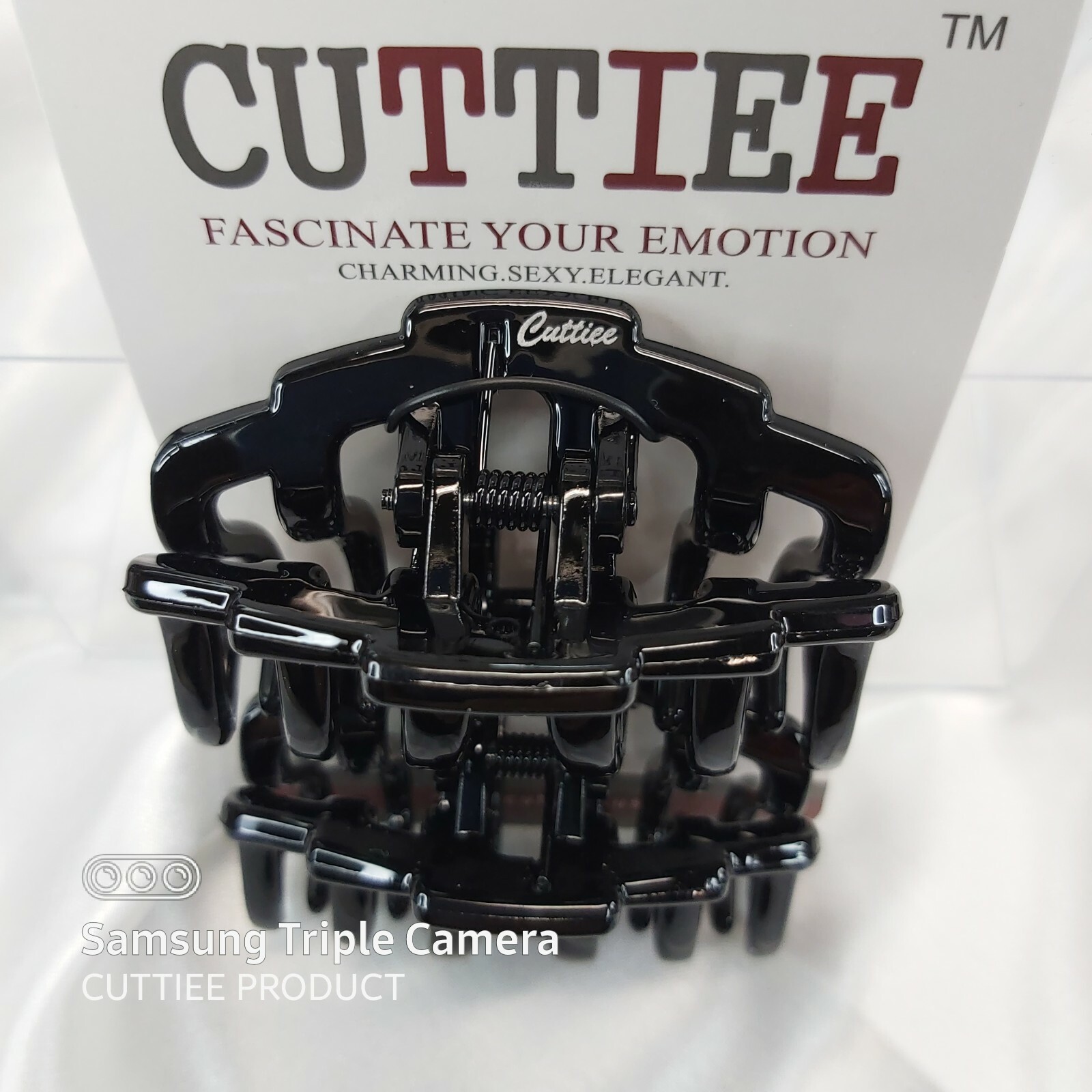 Cuttiee #1327(2Pcs) 2Cds Lot Hair Jaw Claw Clip Medium(2.5in) High Quality
