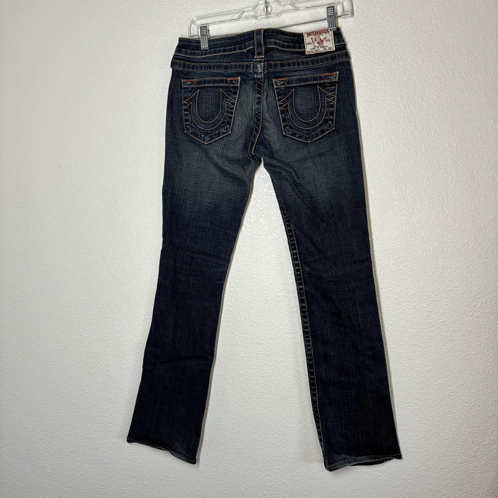 True Religion Johnny Jeans Mens 30×32 Blue Slim Straight Stretch Denim