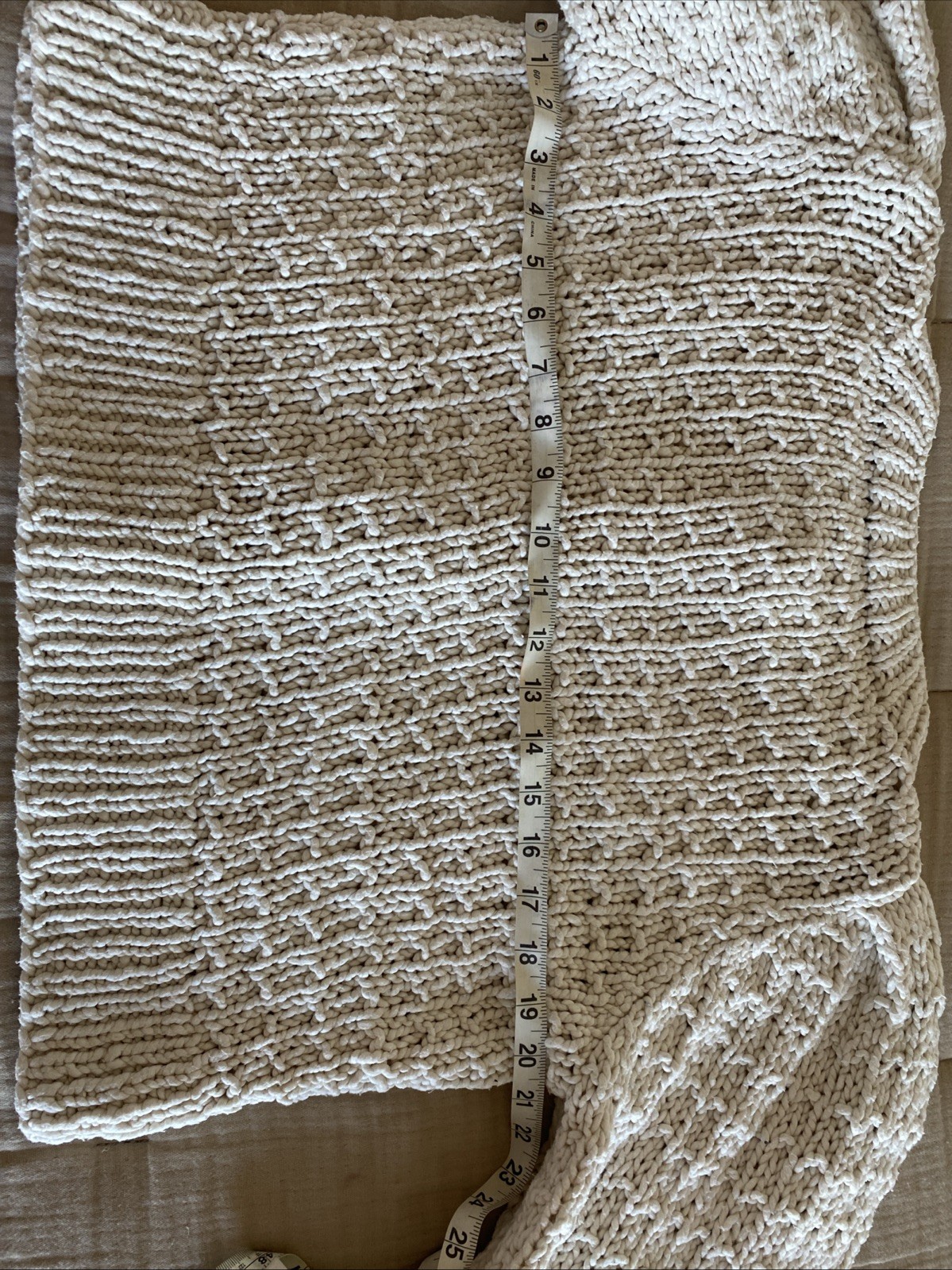 Christy Dawn Nola Cardigan 100% Cotton Size Medium Creme