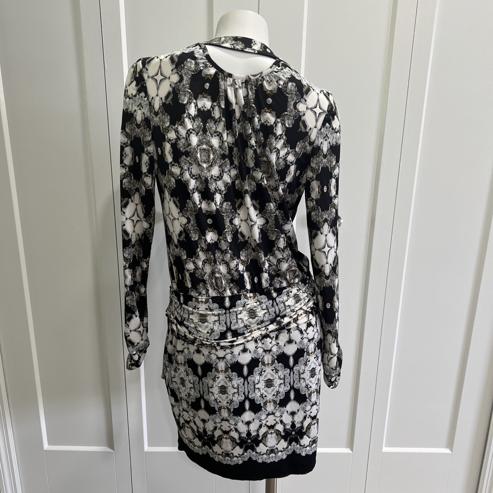 Cache Dress Check Description Sz Sm Gorgeous Print Versailles Print