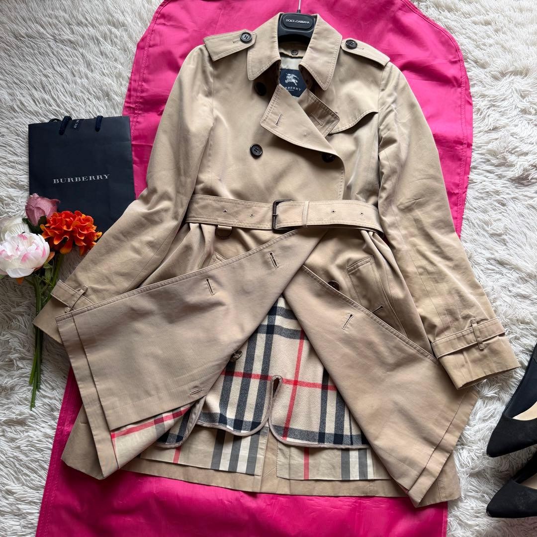 BURBERRY London Trench Coat with Liner 36 Nova Check