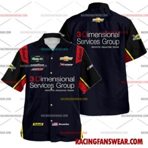 Austin Green Nascar Racing 2026 Uniform Apparel Hawaiian Polo Shirts