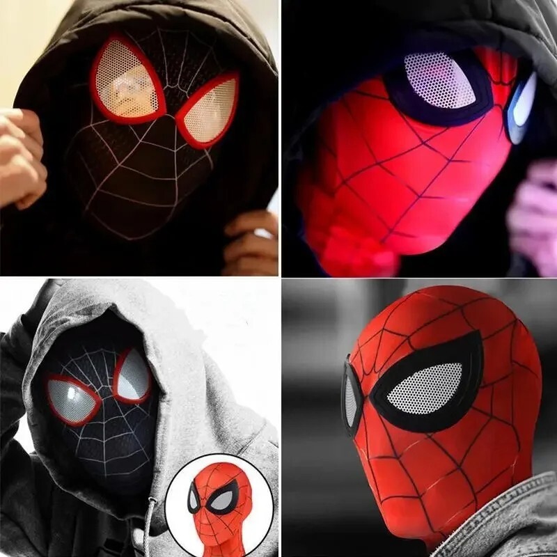 Spider-Man Mask Spiderman Movie Hero Costume Cosplay Props 3D Masks Adult Size
