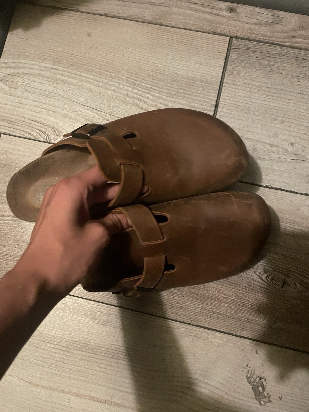 Birkenstock Boston Felt Slip-On Clogs, Brown, Size 40 (W 9/M 7)