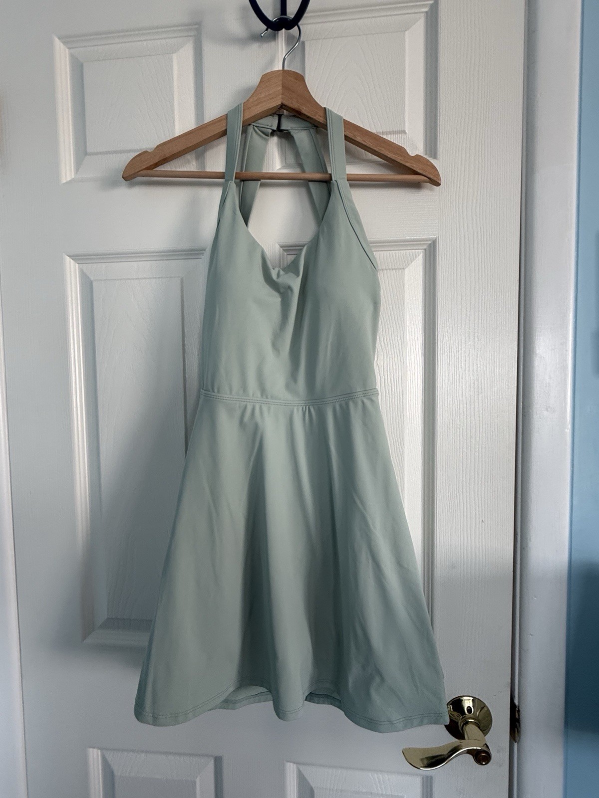 Halara Backless Cut Out Twisted Side Pocket 2 in-1 Mini Barre Ballet Dress NEW S