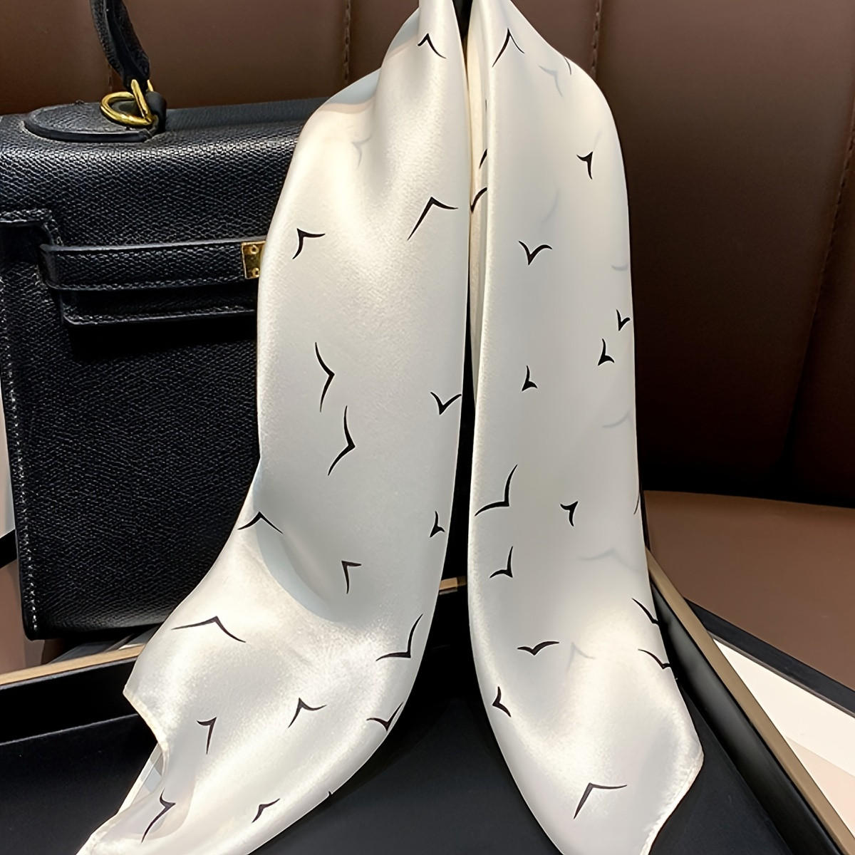 Crafted from Imitation Silk Fabric, This Soft Shawl Is the Perfect Lightweight A
