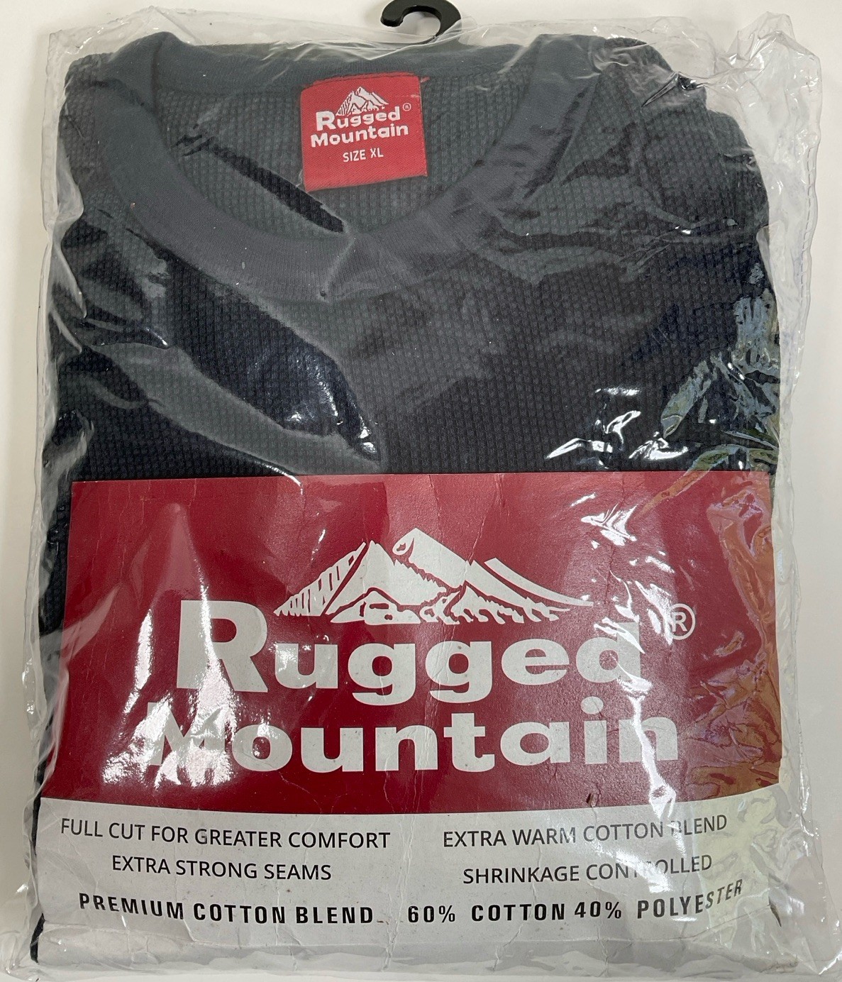 NIP Men’s Rugged Mountain Waffle Knit Thermal Underwear Long Johns Set Navy – XL