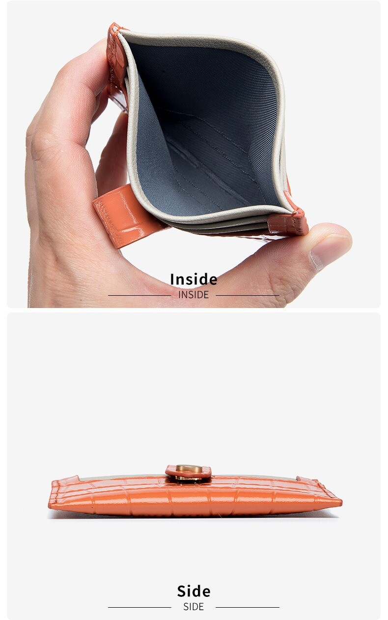 Hasp Slim Leather Front Pocket Wallet ID Credit Card Holders Mini Coin Purse US