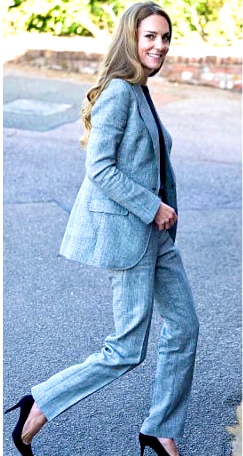 Karl Lagerfeld Vintage 1996 Gray Tweed Jacket 38 40 6 8 Coat CC Logo Buttons M