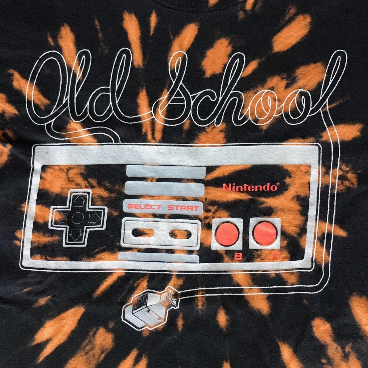 Hand-Dyed Nintendo Retro Tie-Dye Medium T-Shirt One of a Kind Old School