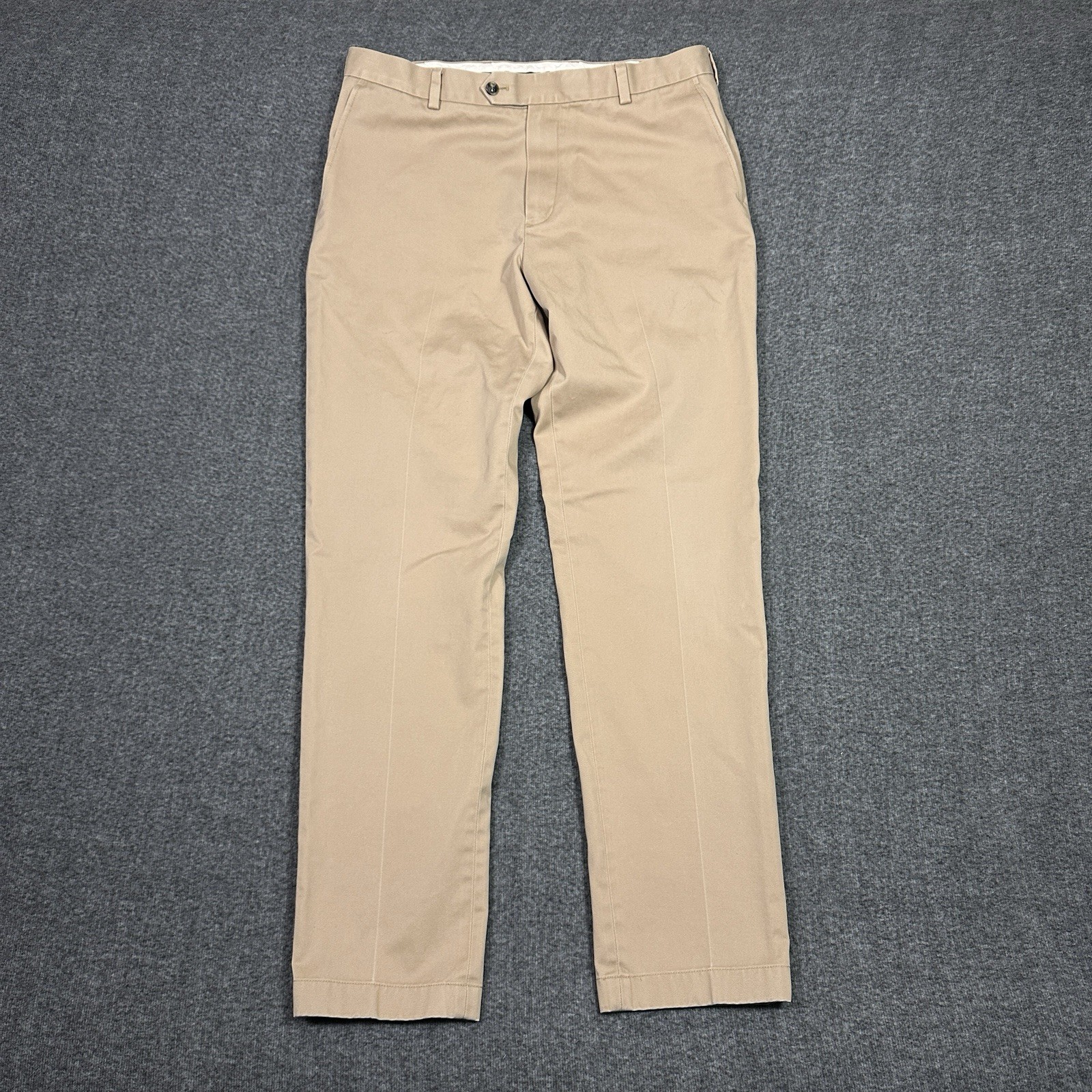 Brooks Brothers Advantage Chino Milano Men’s Khaki Pants 35×34 Casual Cotton