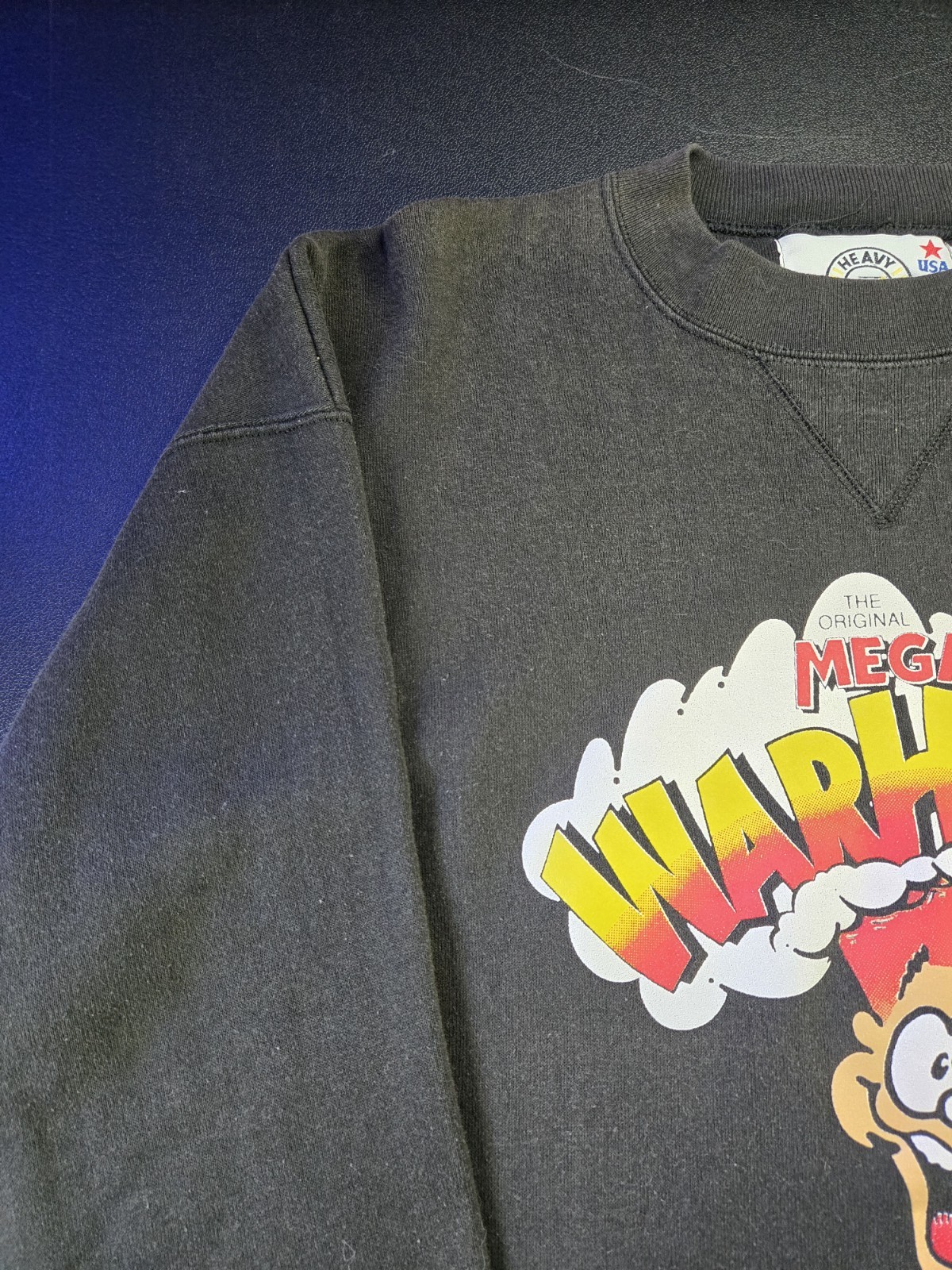 Vintage 90’s Warheads Sour Hard Candy Promo Shirt Size XL 25×27.5″, Rare, Black