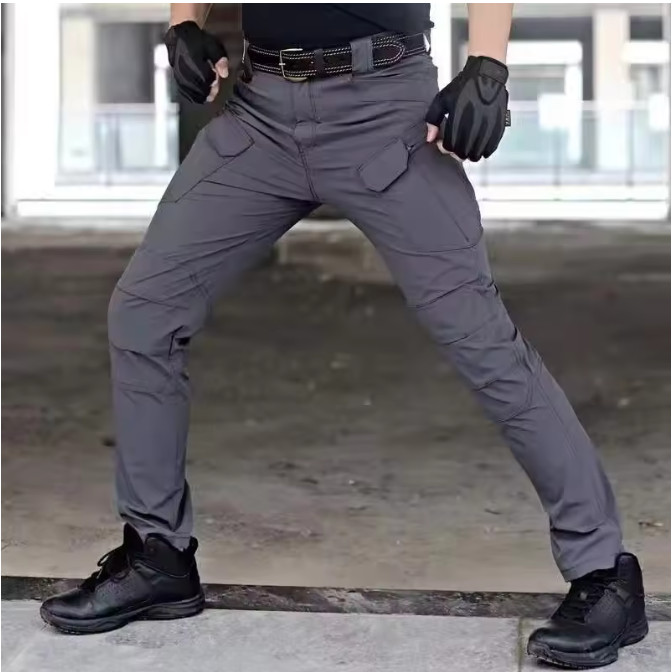 Tactical Mens Cargo Pants Waterproof Work Hiking Combat Outdoor Trousers Pants
