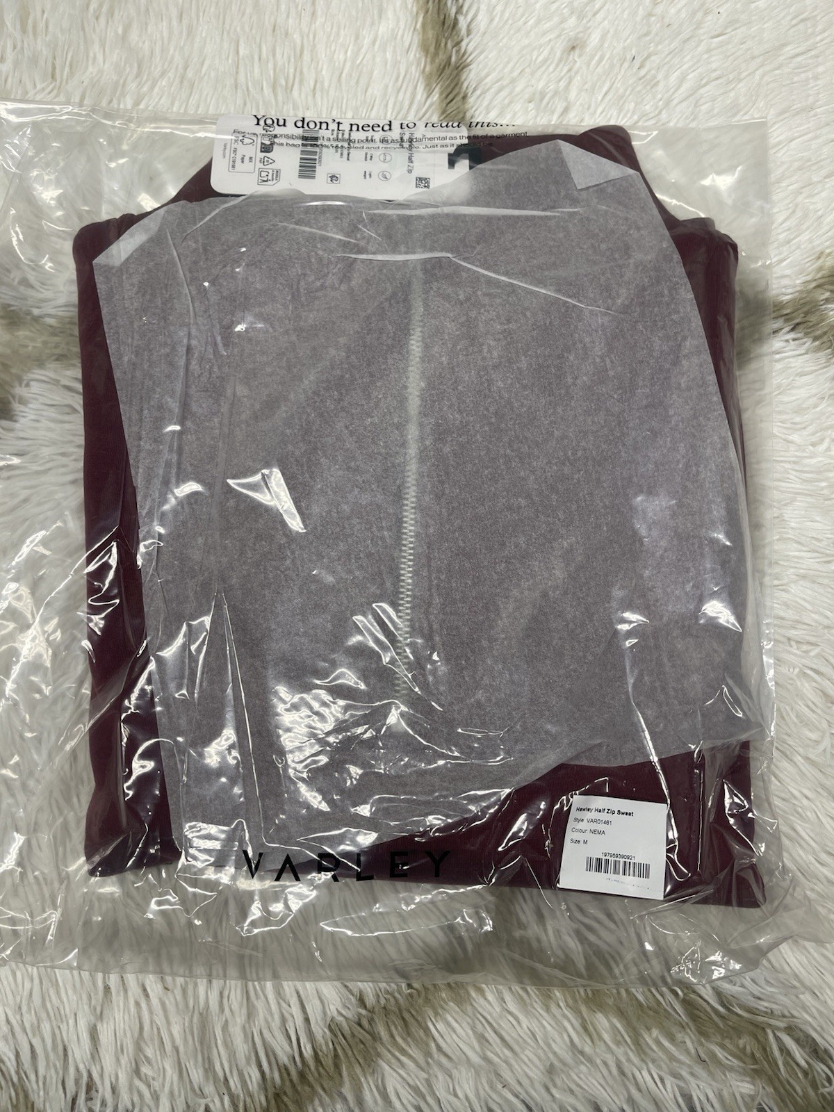 🧡*NWT*Varley Hawley Half-Zip Sweater Pullover Women’s Size M Color – New Maroon