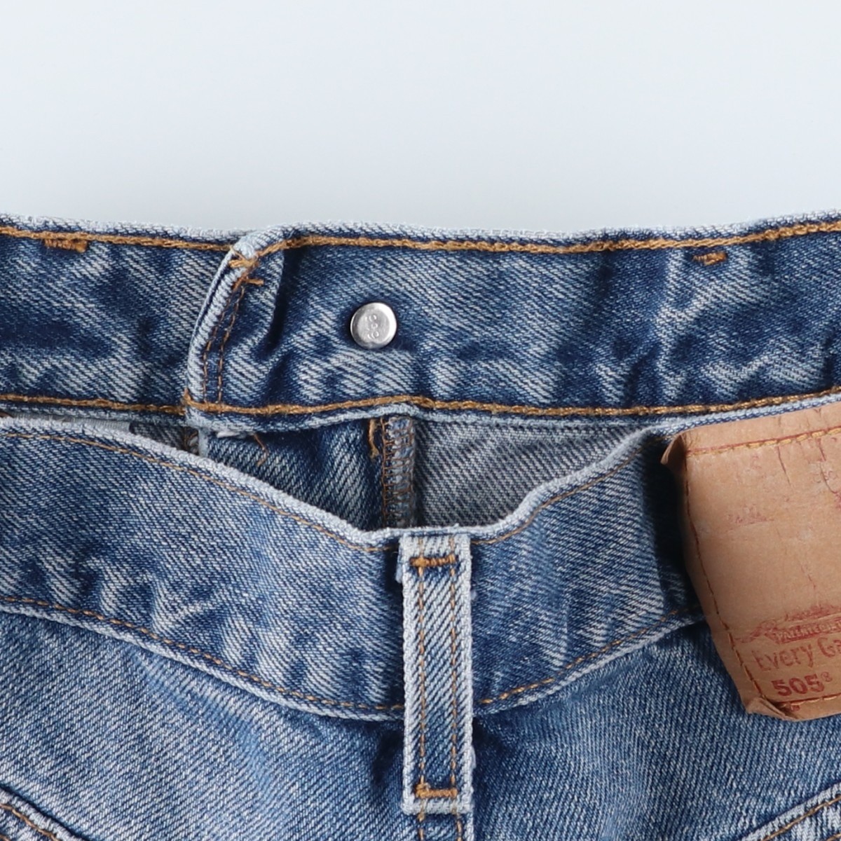 Used 2000’S Levi’s 00505-4891 Regular Fit Straight Leg Tapered Denim Pants M…