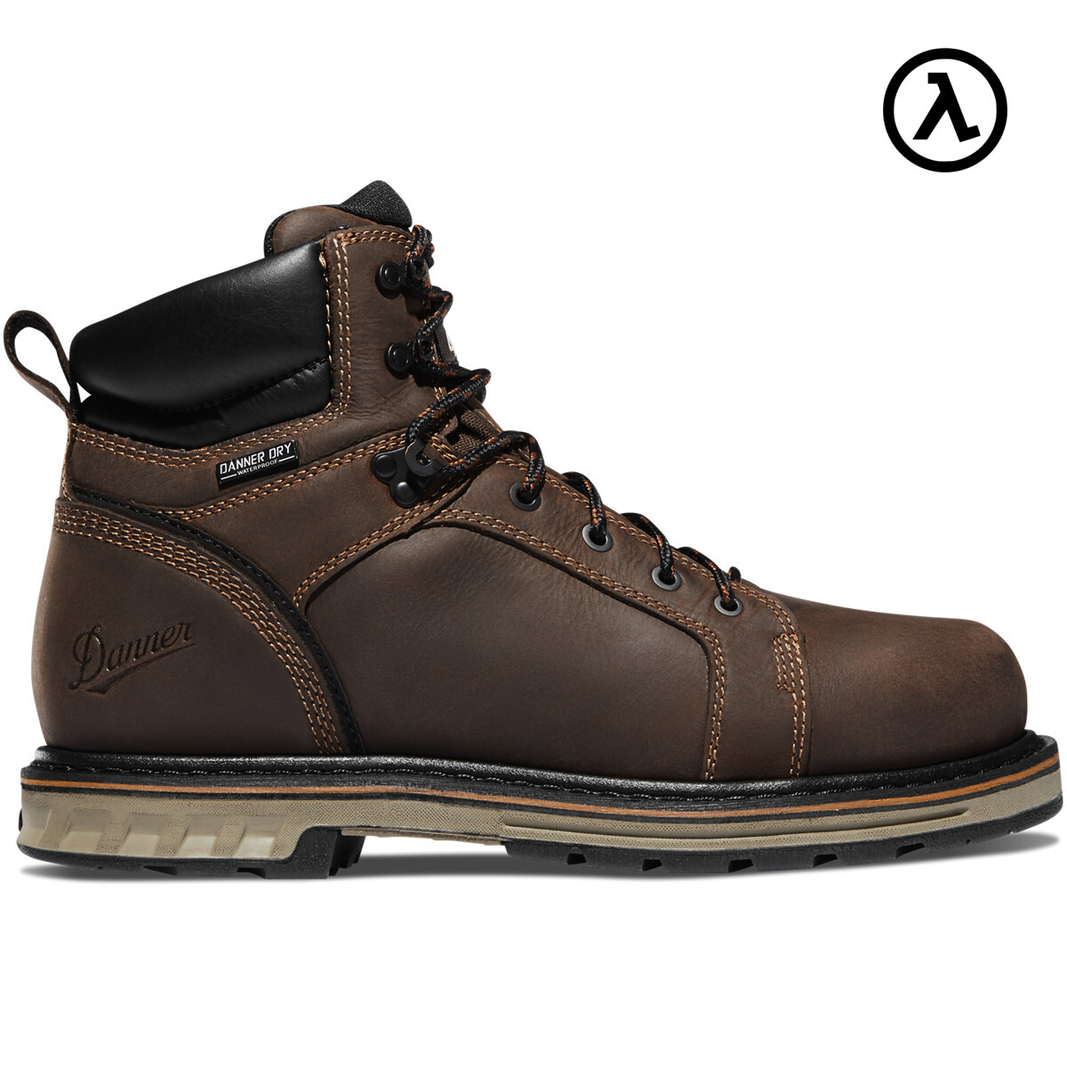 DANNER® STEEL YARD 6″ BROWN STEEL TOE WORK BOOTS 12531 – ALL SIZES – NEW
