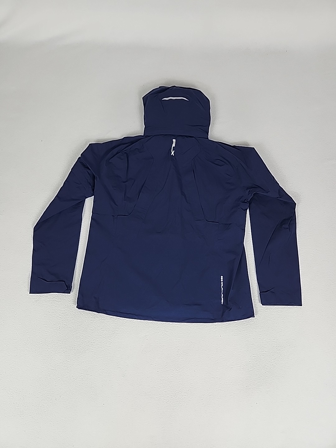 Ralph Lauren RLX Waterproof Hooded Golf Jacket Women’s M Navy Blue Raglan $398-