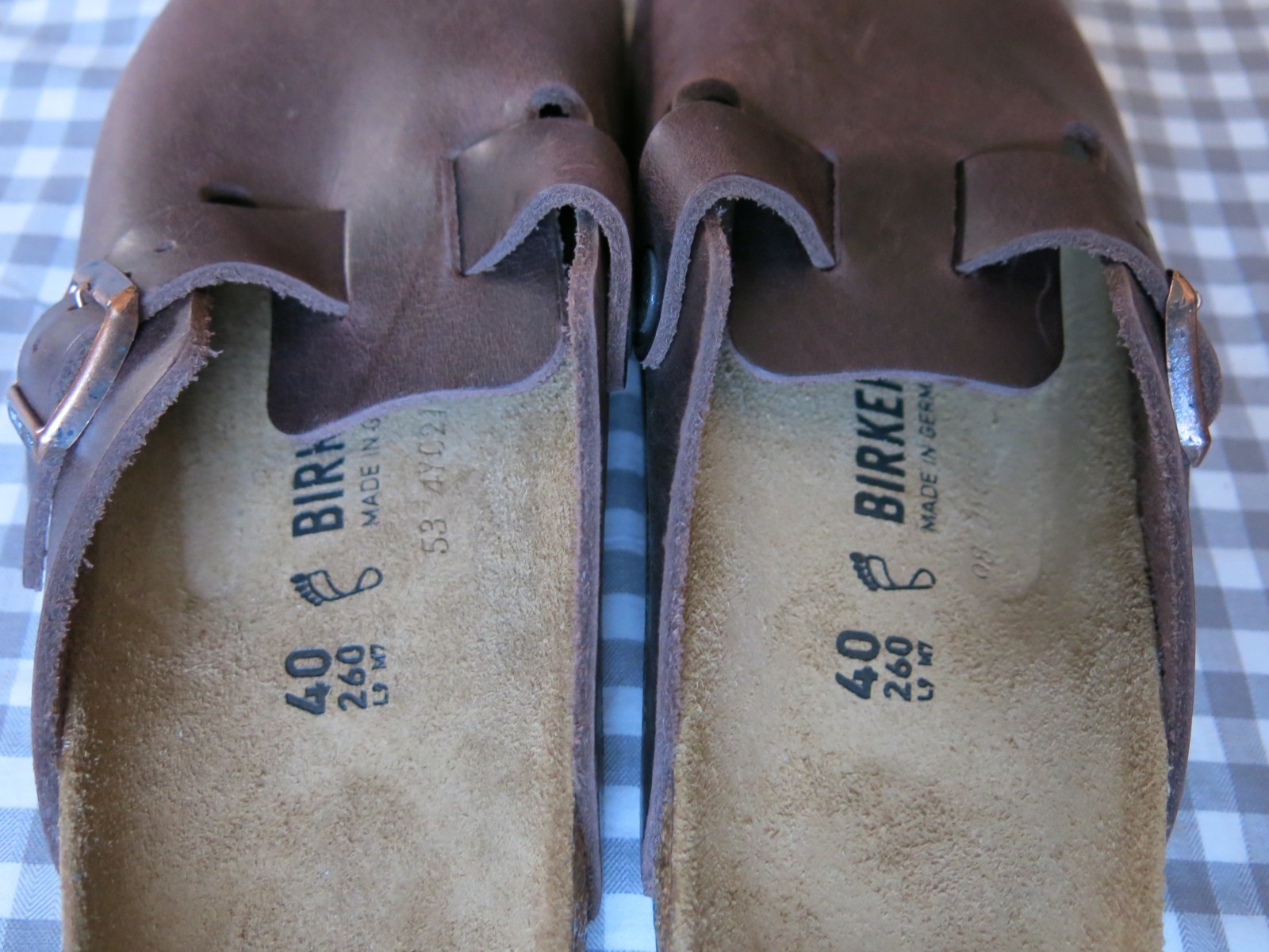 Birkenstock Boston Oiled Leather clogs Habana EU 40 US women 9-9.5 regular/wide