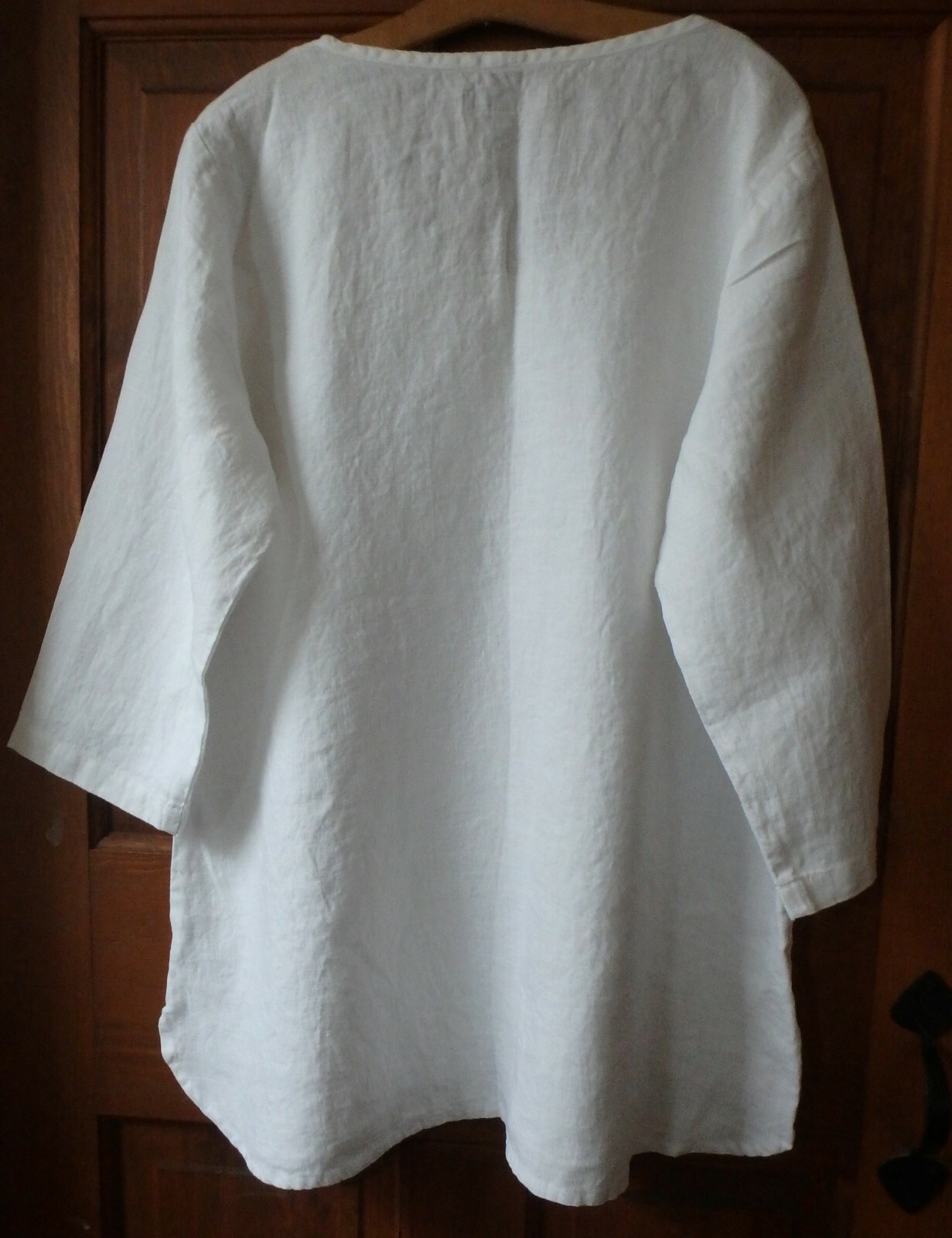 FLAX Designs LINEN Soft Tunic 3G NWT Tunic WHITE