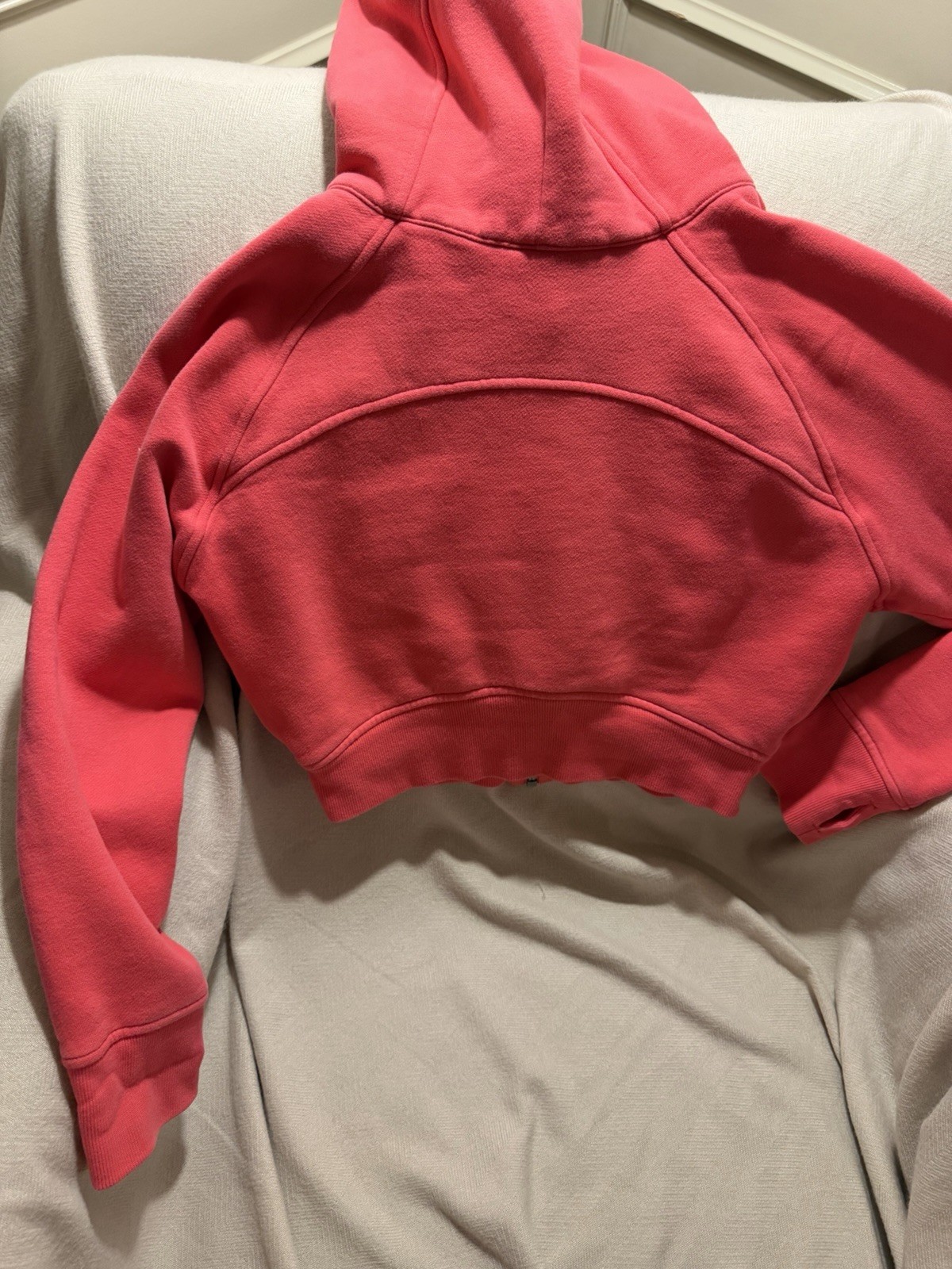 Lululemon Scuba Full Zip Cropped Hoodie Glaze Pink Size 8 Women’s