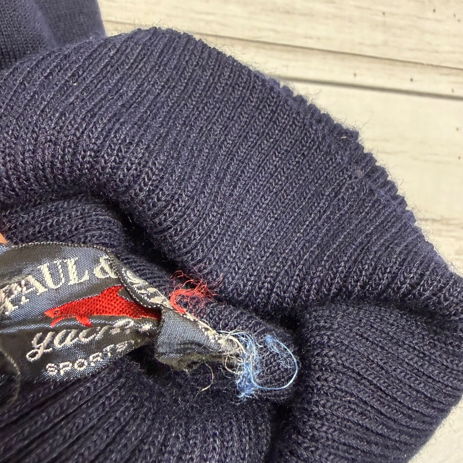 Paul & Shark Yachting Sweater Mens Small Navy Blue Turtleneck Pullover Jumper
