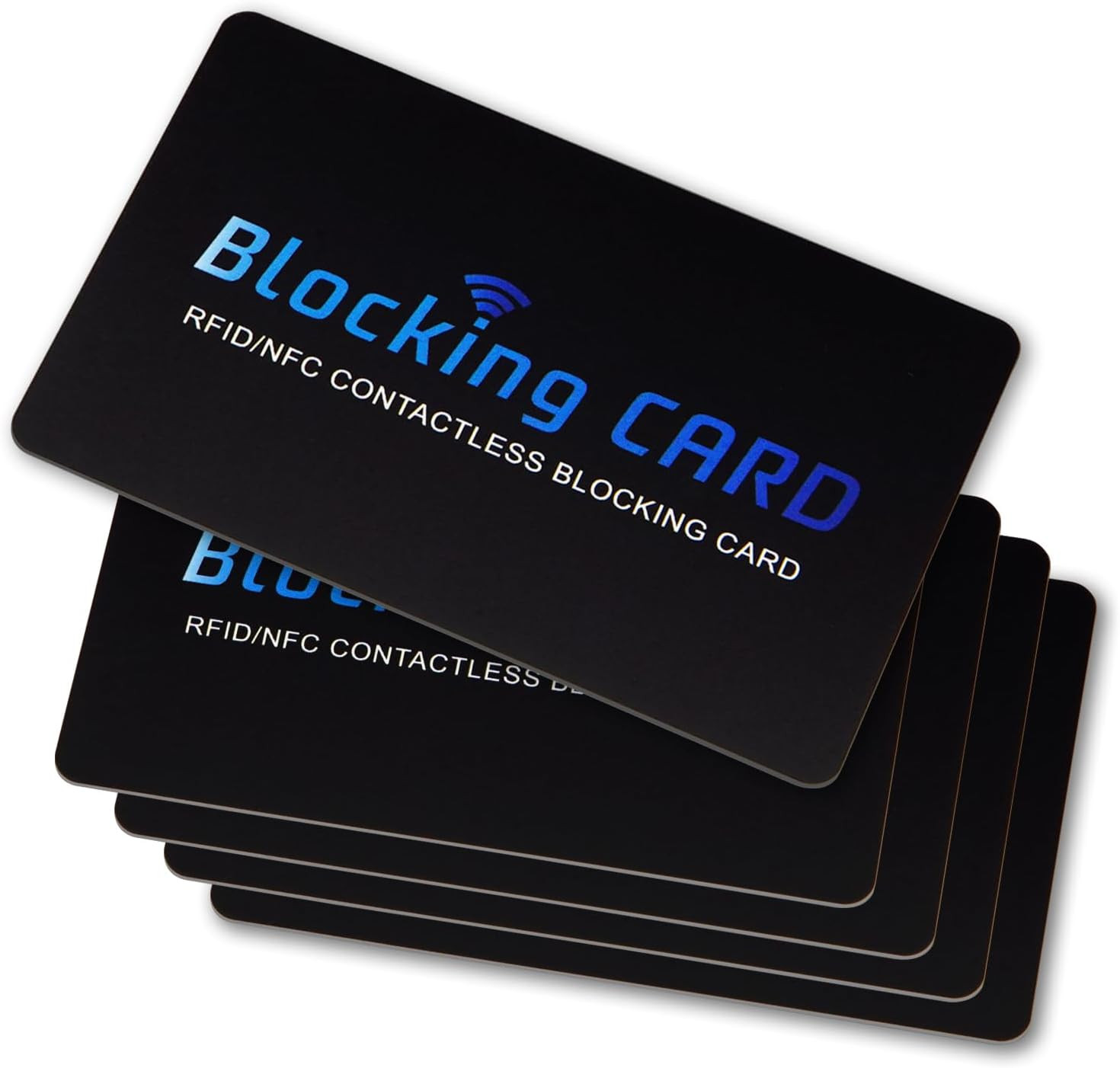 RFID Blocking Card (5 Pack) for Wallets, Slim RFID/NFC Blocker – One Card Protec