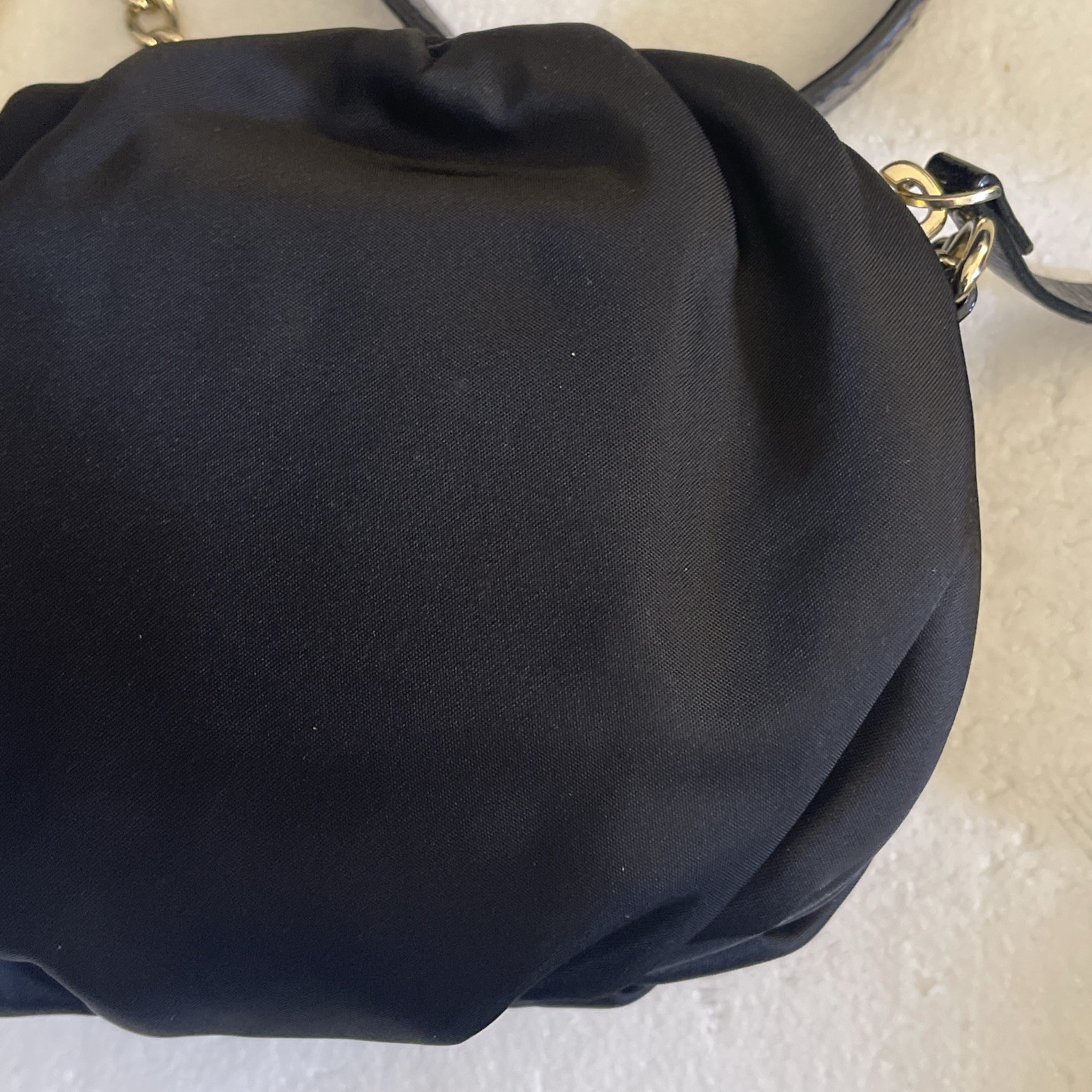 Kate Spade Greta Black Nylon Crossbody Chain Strap Purse Bag