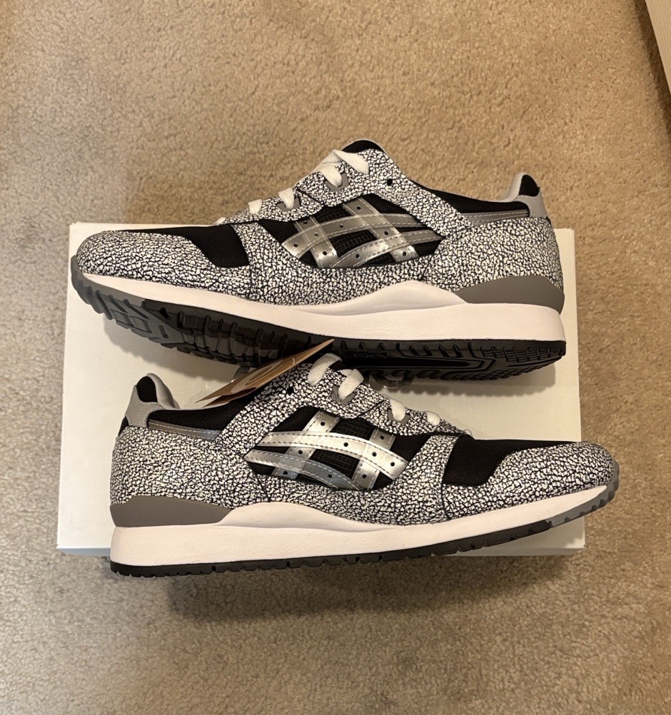 Awake x ASICS Gel-Lyte III OG Monochrome Patterned Sneakers, Men’s sz9.5