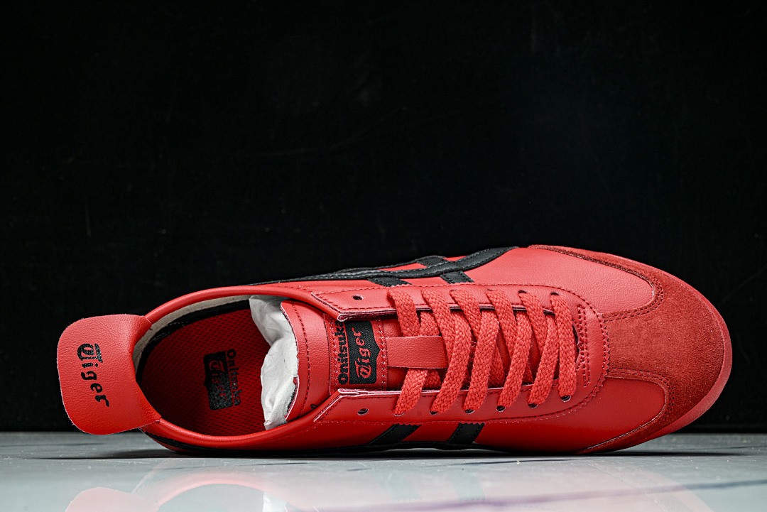 Onits*ka Tiger Mexico 66 Classic Red Black 1183C102-600 Unisex Size 4-11