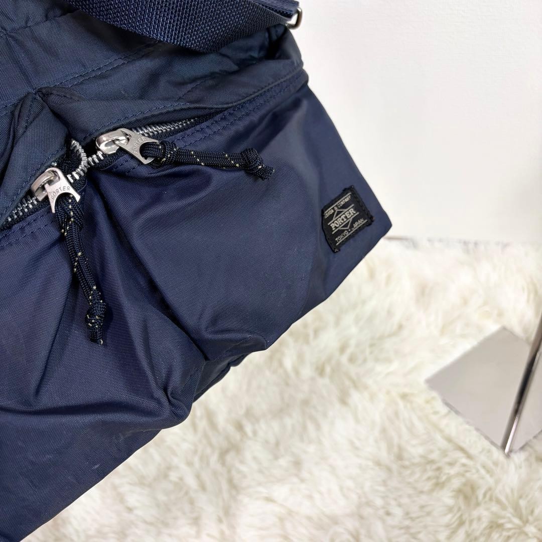 PORTER FORCE Shoulder crossbody Bag NAVY Yoshida Bag Japan