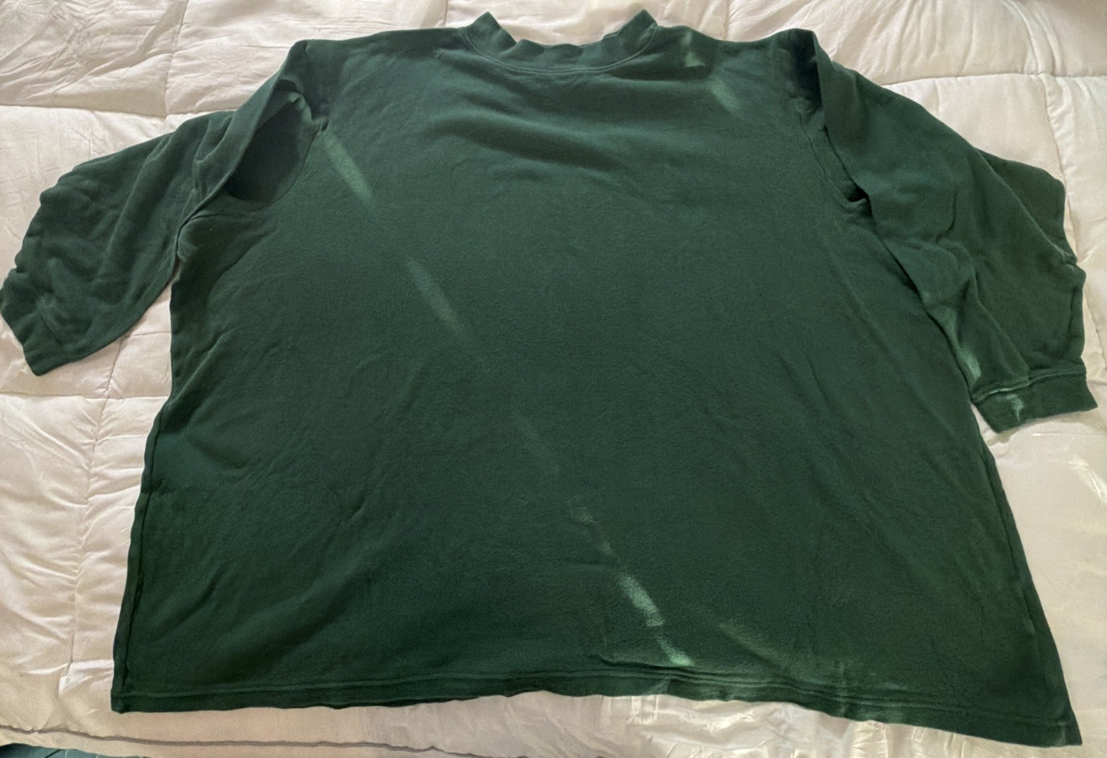Men’s 7xl Green Pull Over Long Sleeve Sweater