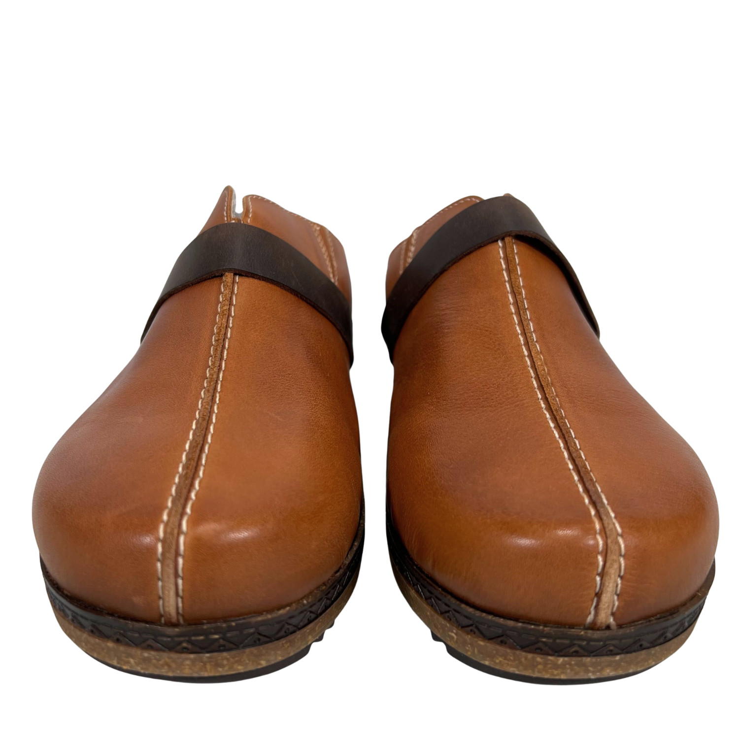 Pikolinos Women’s Granada Heeled Leather Slip-On Clogs Size EU 40 US 9-9.5