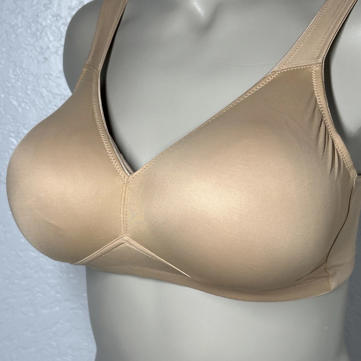 Rosa Faia Twin Firm Wireless Soft Bra 34F Desert Beige Supportive Non-Padded