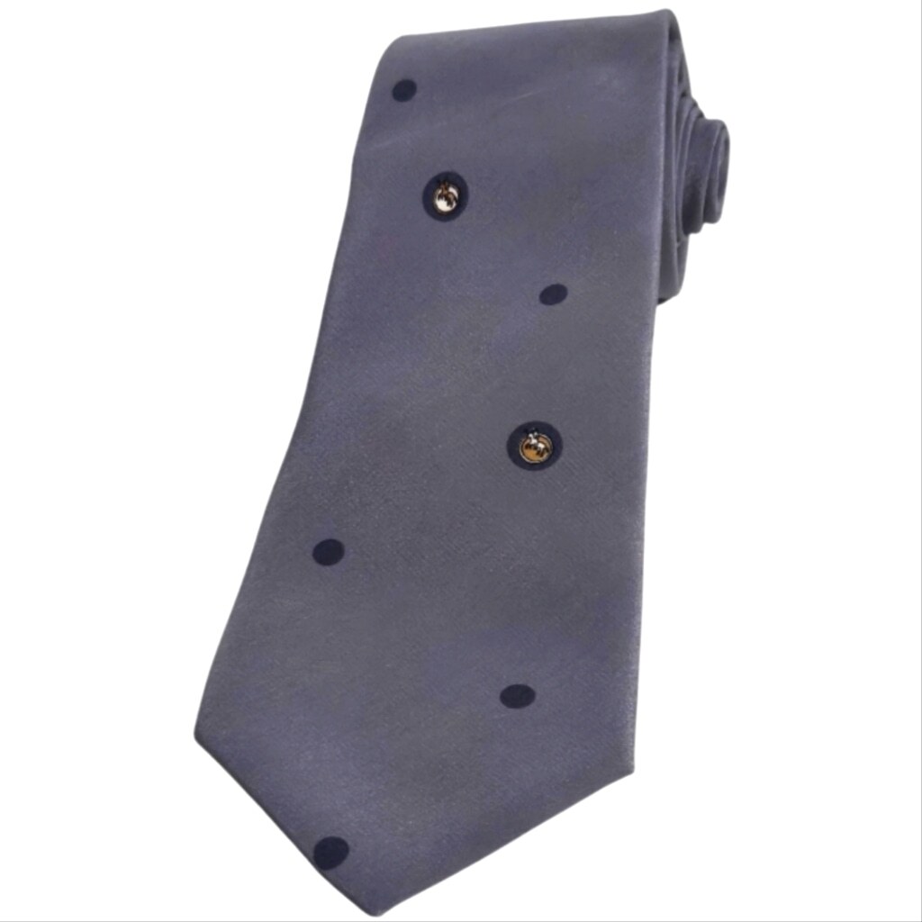 Brisson Gray Slim Mens Necktie with Matte Finish and Standard Length