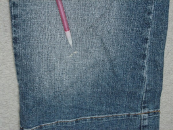 LL21444 AWESOME **HINT** WIDE LEG CAPRI, CROPPED WOMENS JEANS sz7