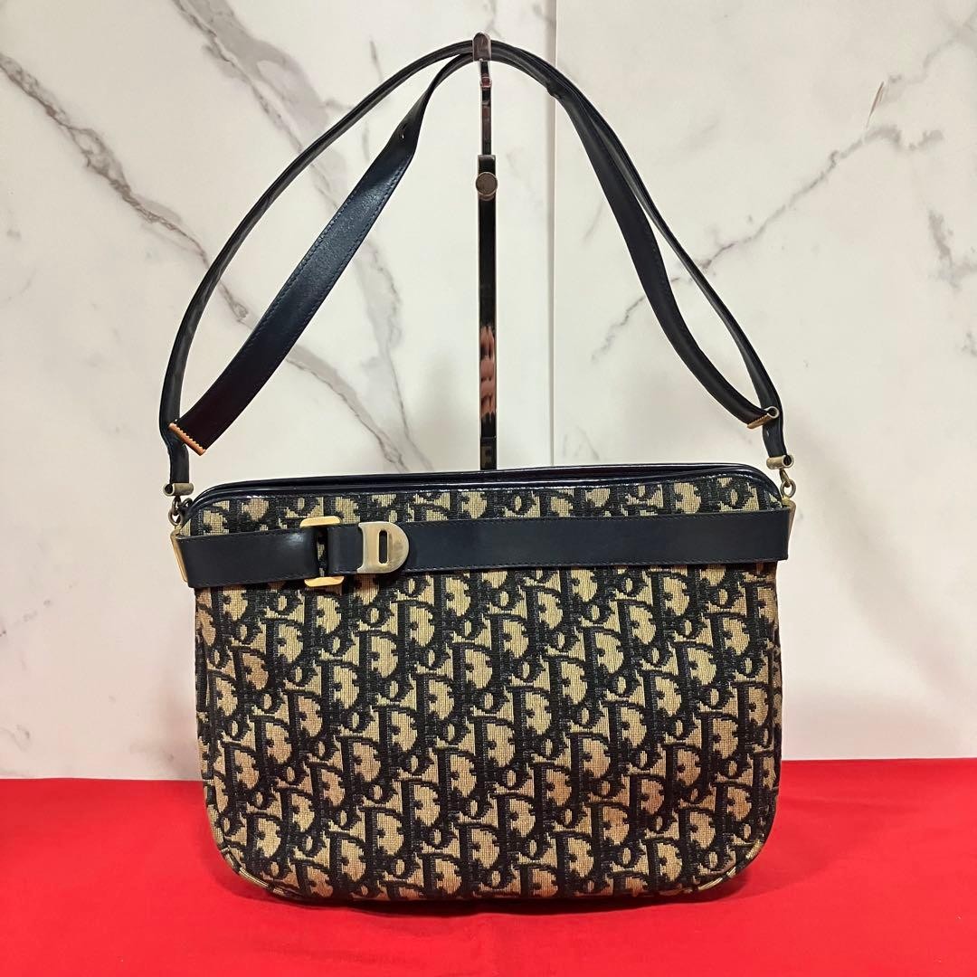 Christian Dior Bag Trotter Handbag Canvas Black rh040880450
