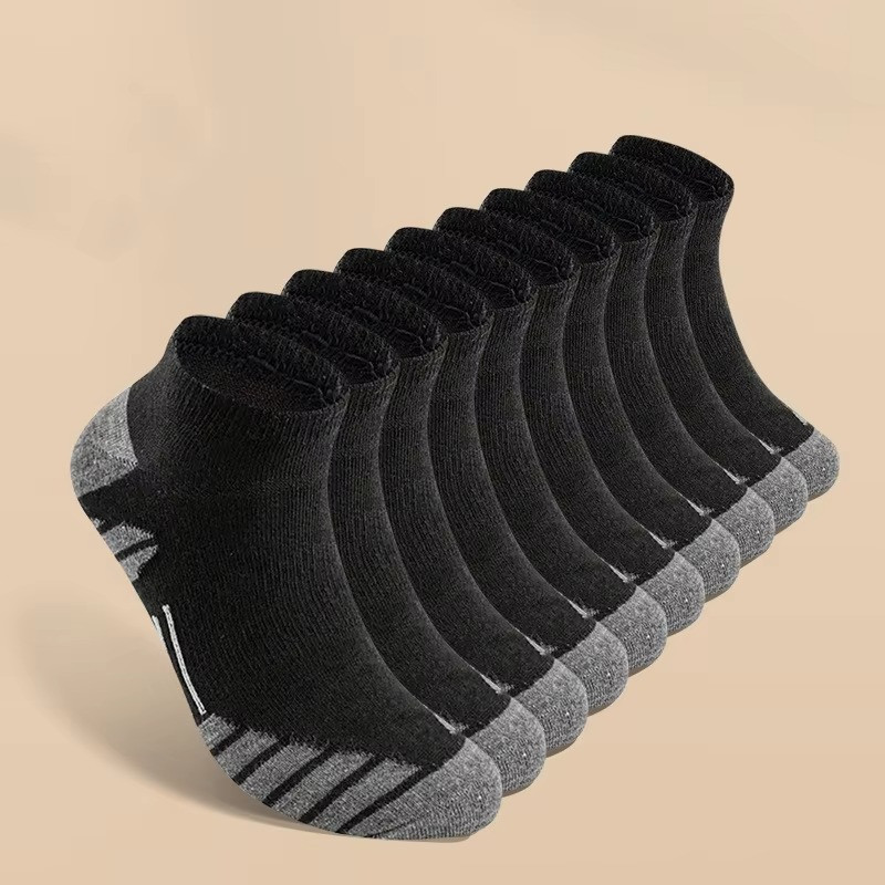 10 Pairs Men’s Low-Cut Socks Cotton Breathable For Sports Running Socks 38-45
