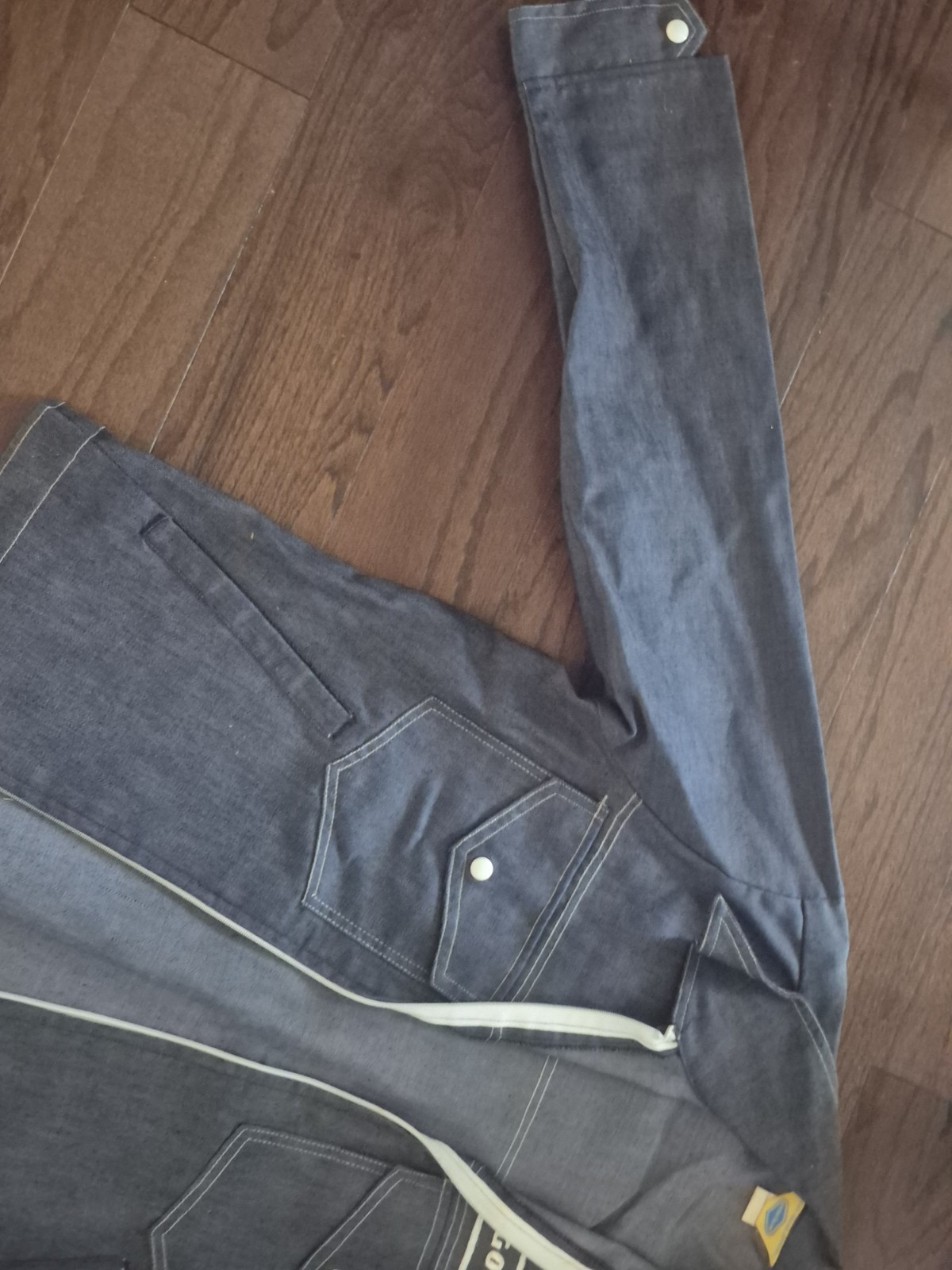 Goodyear 1970’s original denim pit jacket Vintage Size Medium