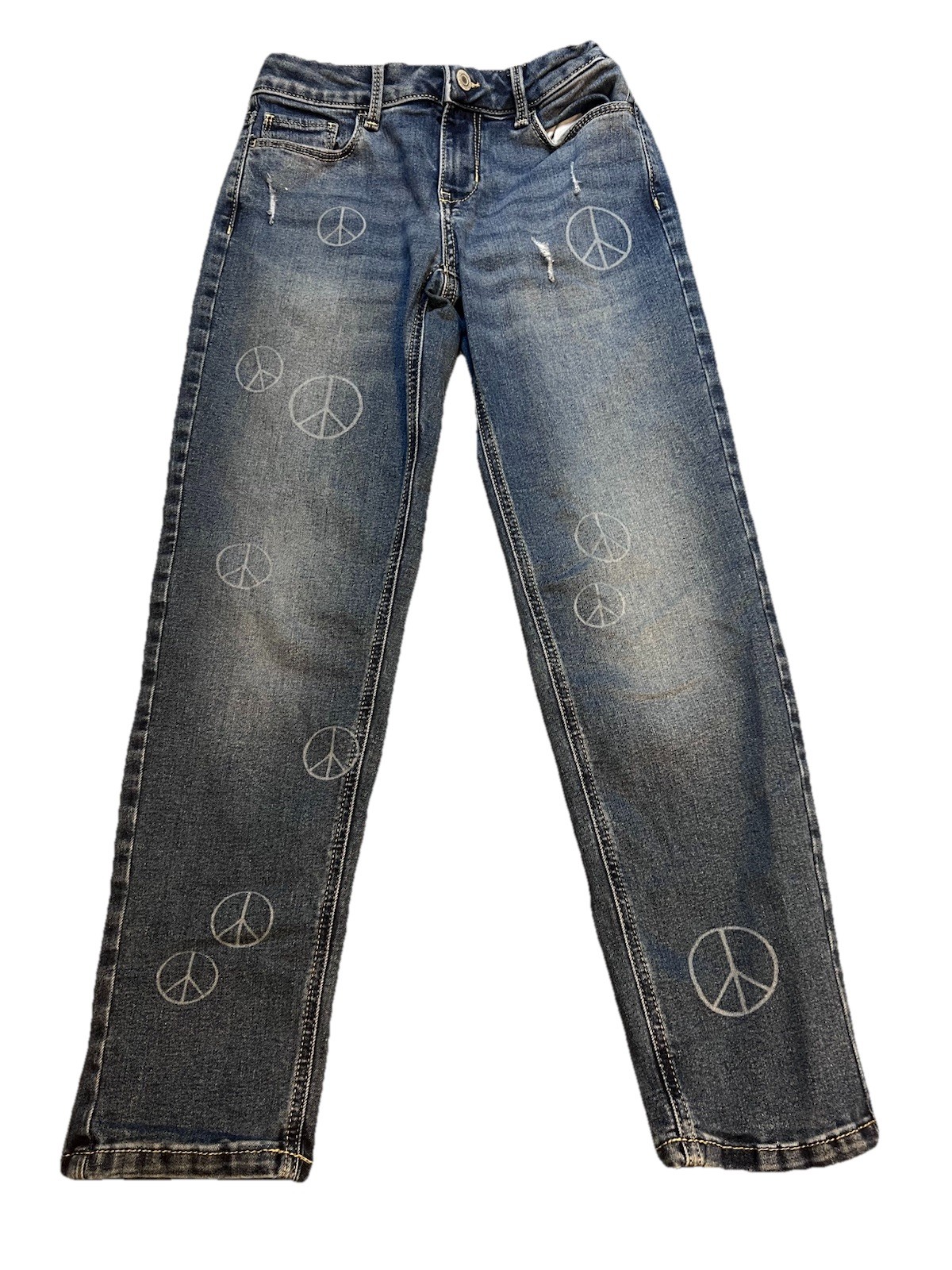 SO Favorite Girlfriend Jeans For Girls, Featuring A Peace Sign Size 12