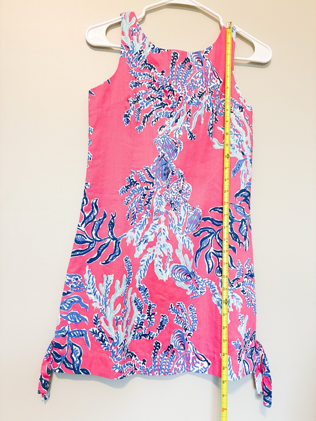 Lilly Pulitzer Kids Pink “Samba” Coral Shift Dress Size 14