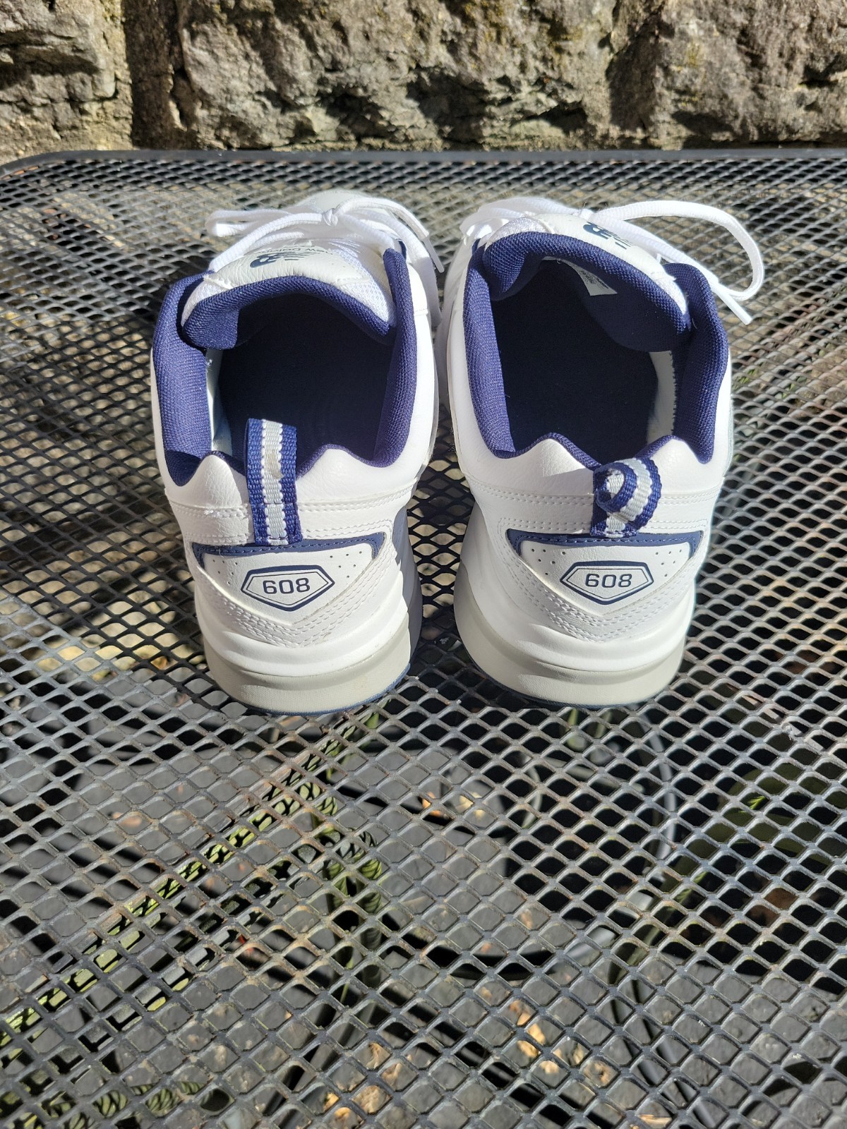 New Balance MX608WN5 Size 9 4E Wide Men’s Training Walking Shoes White & Blue