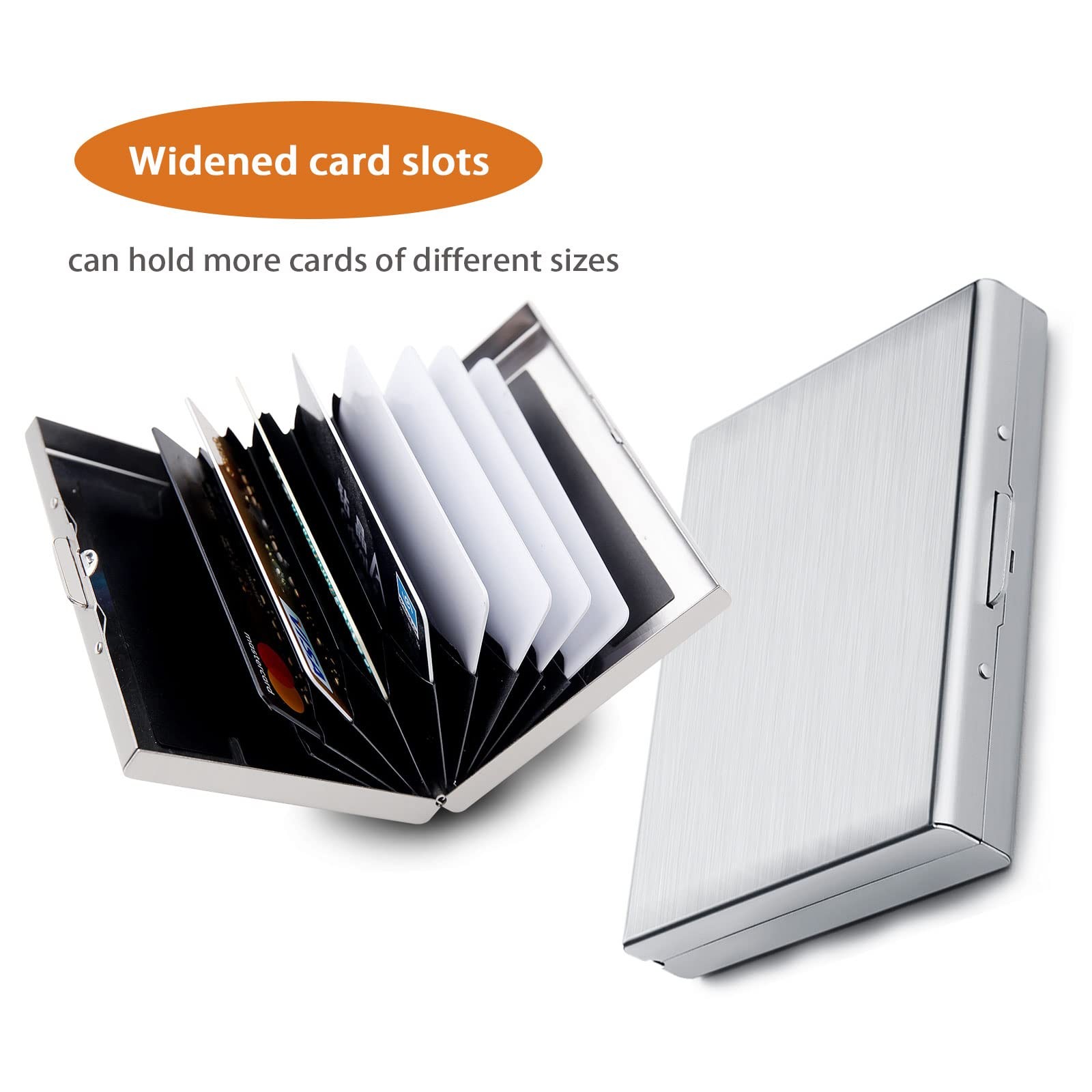 Credit Card Holder RFID approx 3.9 x 2.8 inches / 9.9 x 7.1 cm, Black-regular