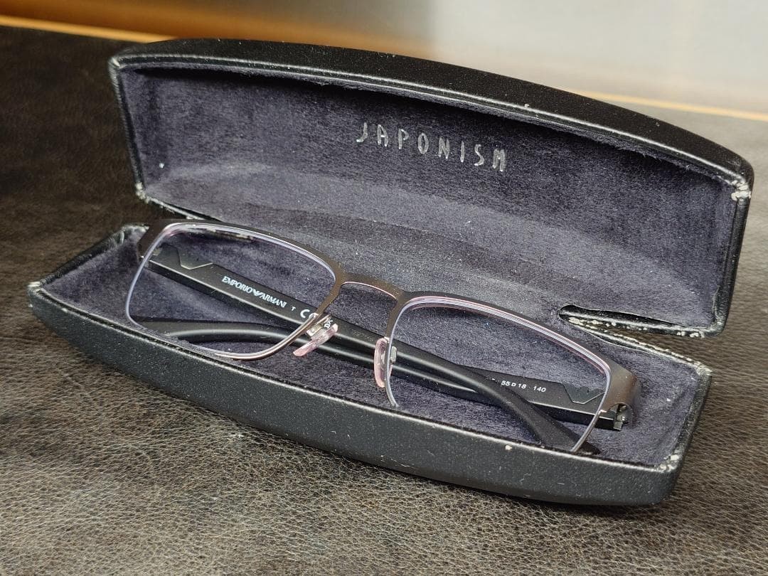 Emporio Armani Glasses Frame Matte Silver