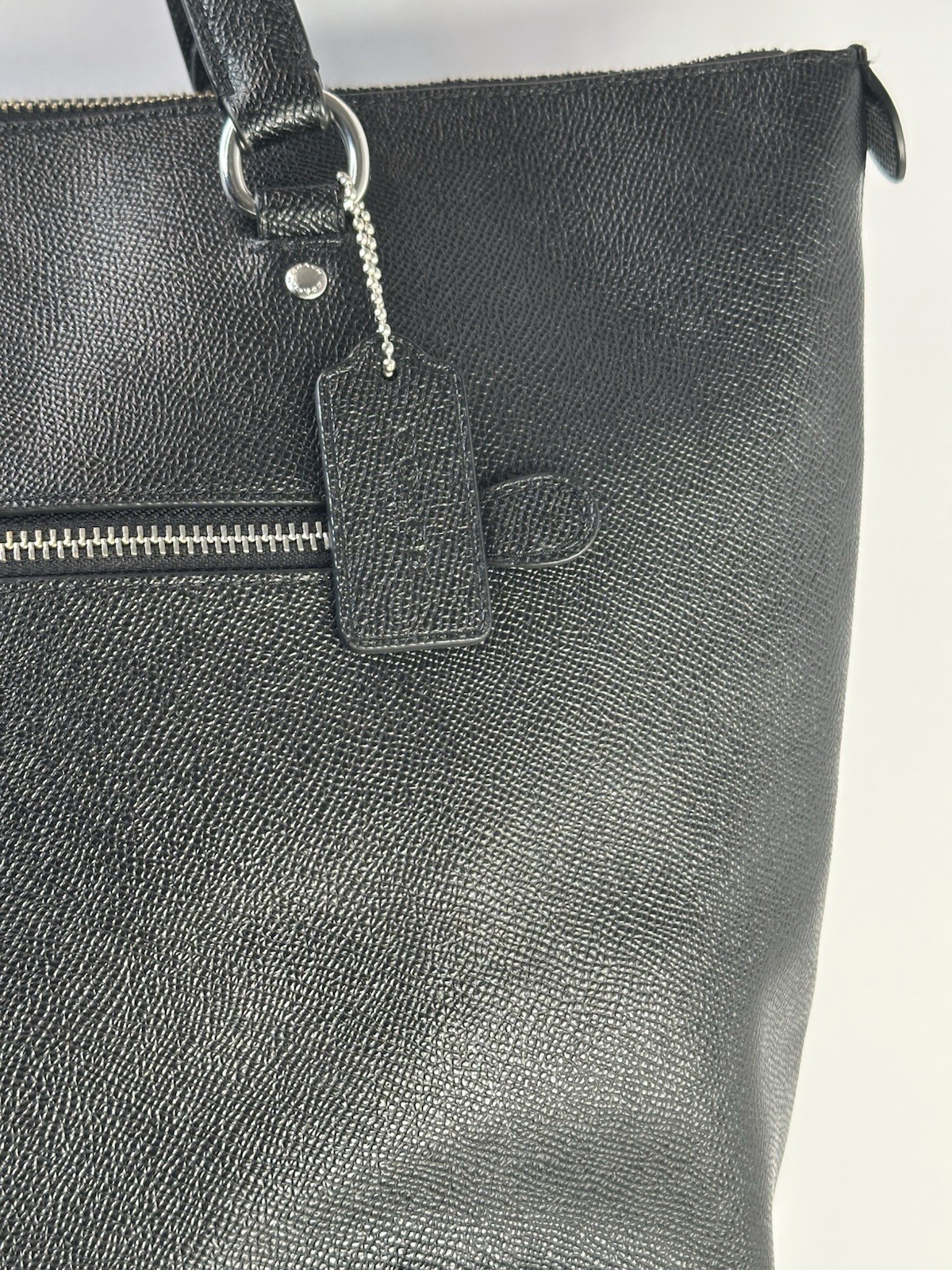 Coach Gallery Tote (F79608) Black Cross Grain Leather Bag – EUC!