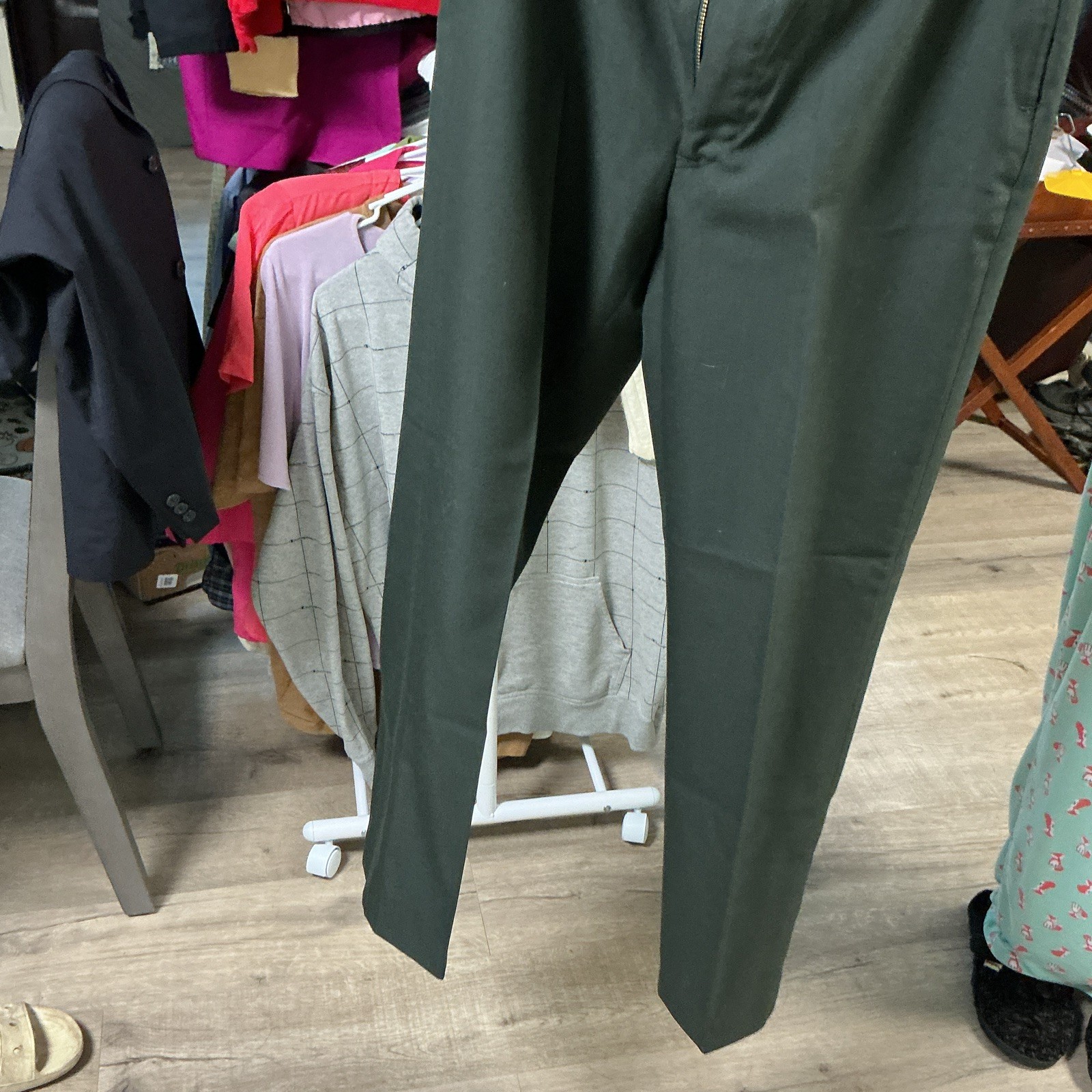 Tennessee Apparel Corp Poly/Wool Serge Army Green Dress Pants 32R Pockets