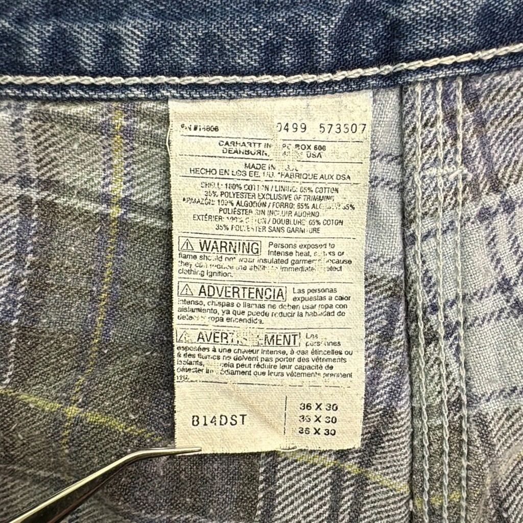 Carhartt 90s USA Made Denim Painter Pants Blue W36xL30