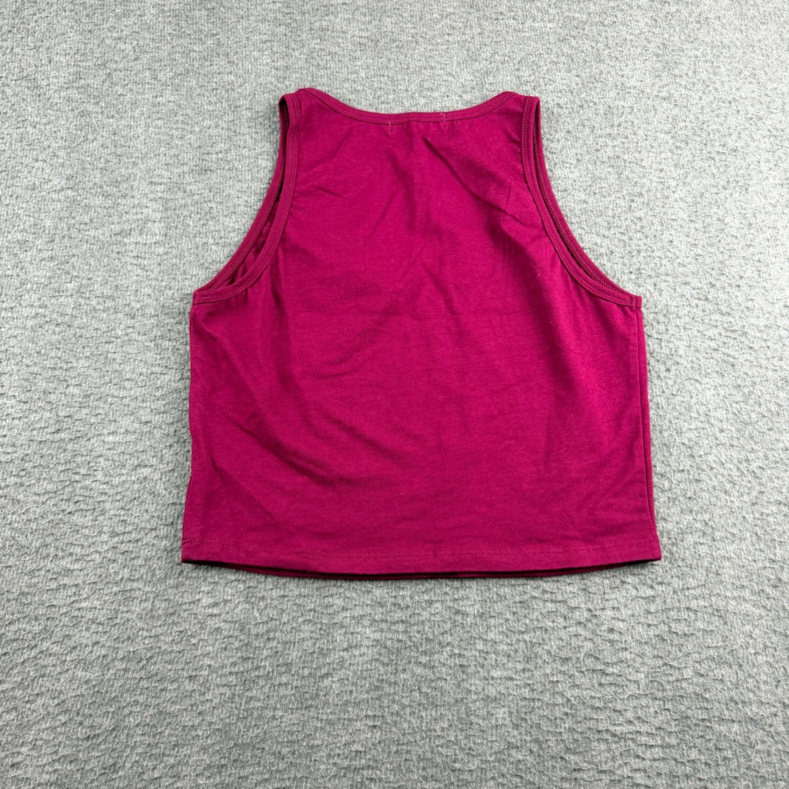 Active Basic Women’s Size Large Magenta High Neck Crop Tank Top T12119