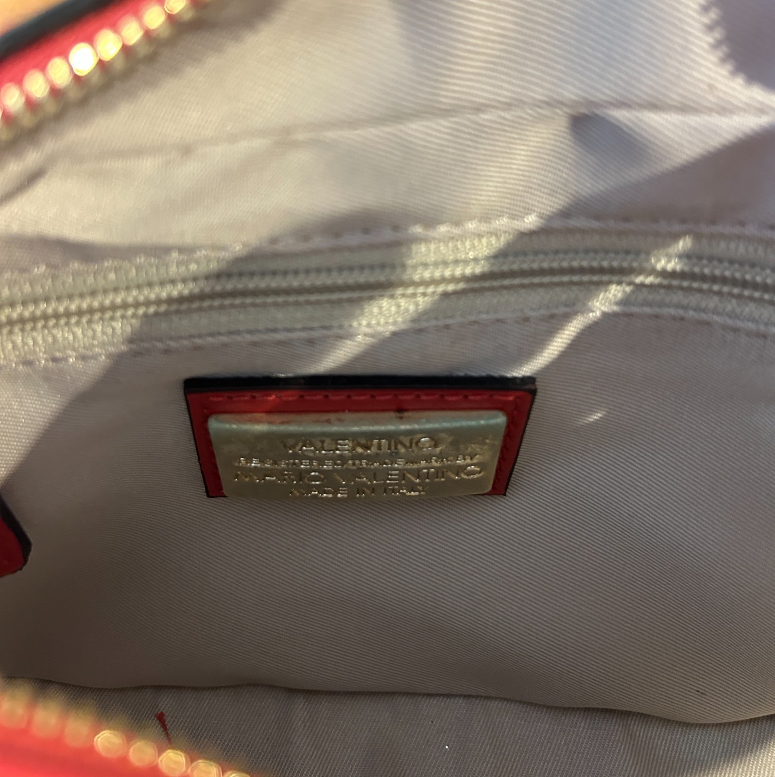 Valentino Babette Monogram Crossbody Bag Red/Dark Magenta Brand New